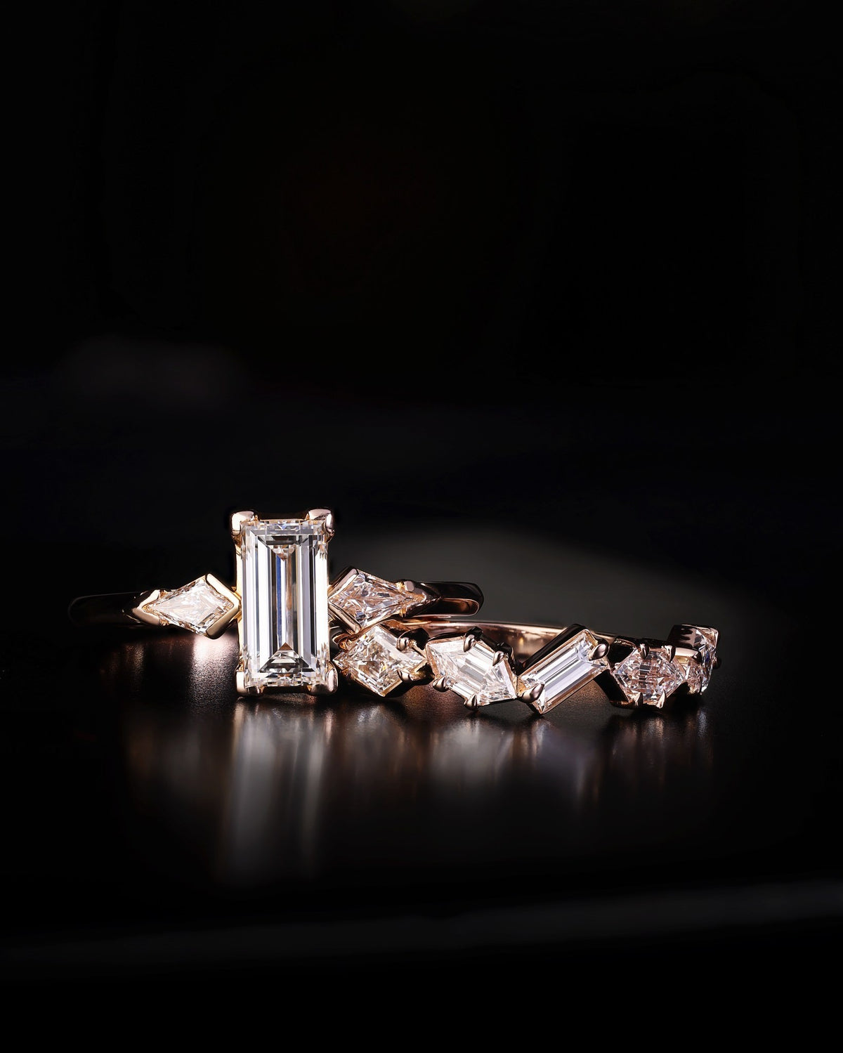 rose gold Wedding Band - PG-BI-070 - image 1
