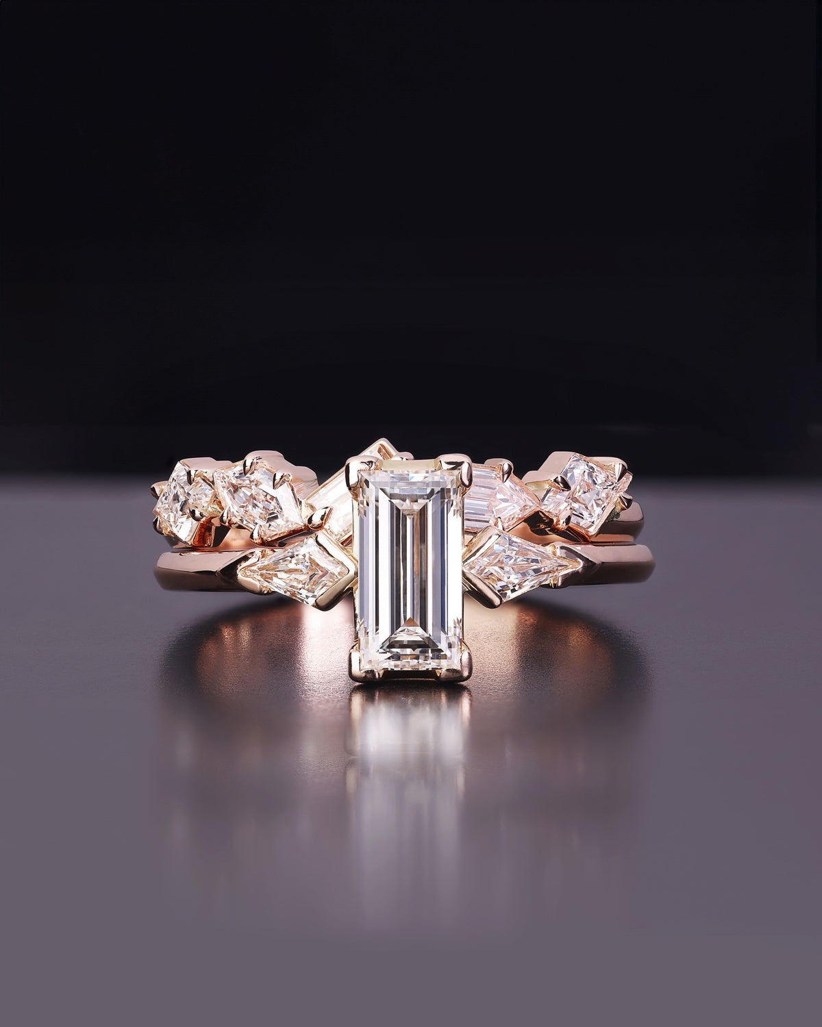 rose gold Wedding Band - PG-BI-070 - image 2
