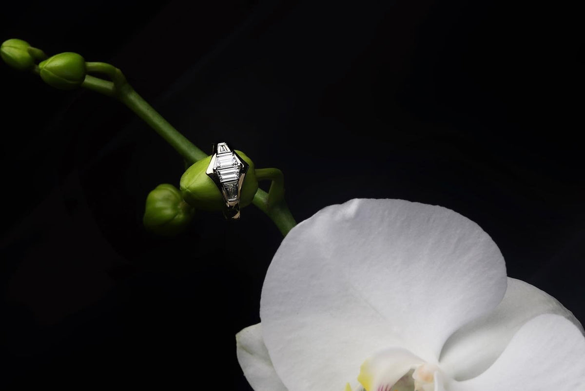 yellow gold Engagement Ring - PG-BI-076 - image 5