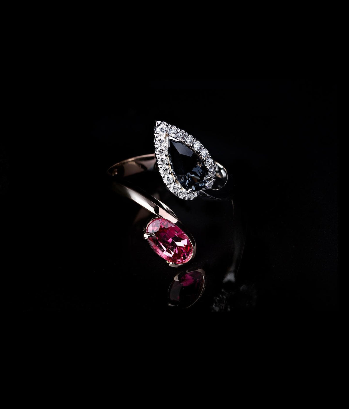Diamond & Spinel Ring - PG-BI-078 - image 1