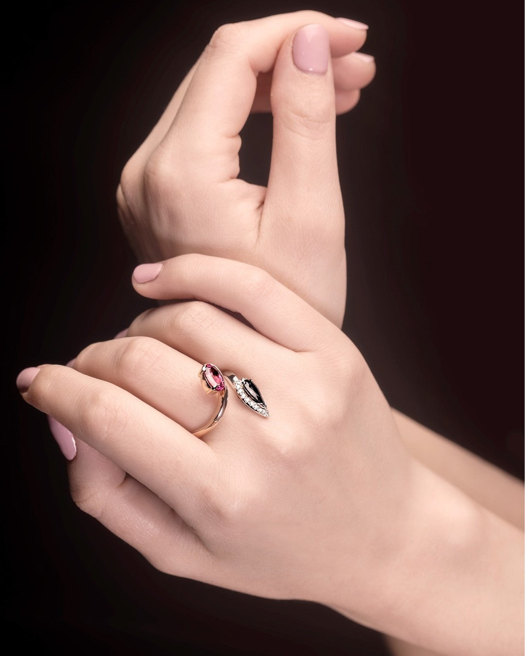 Diamond & Spinel Ring - PG-BI-078 - image 2