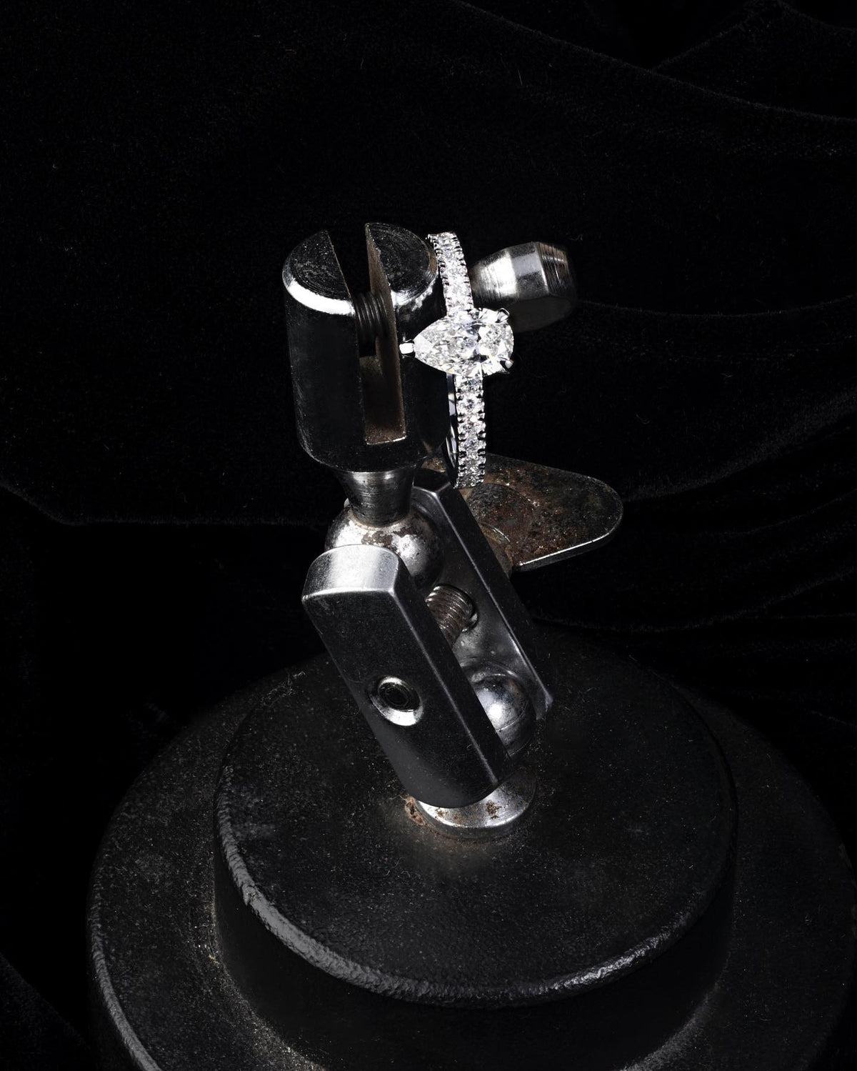 Diamond platinum Engagement Ring - PG-BI-085 - image 3