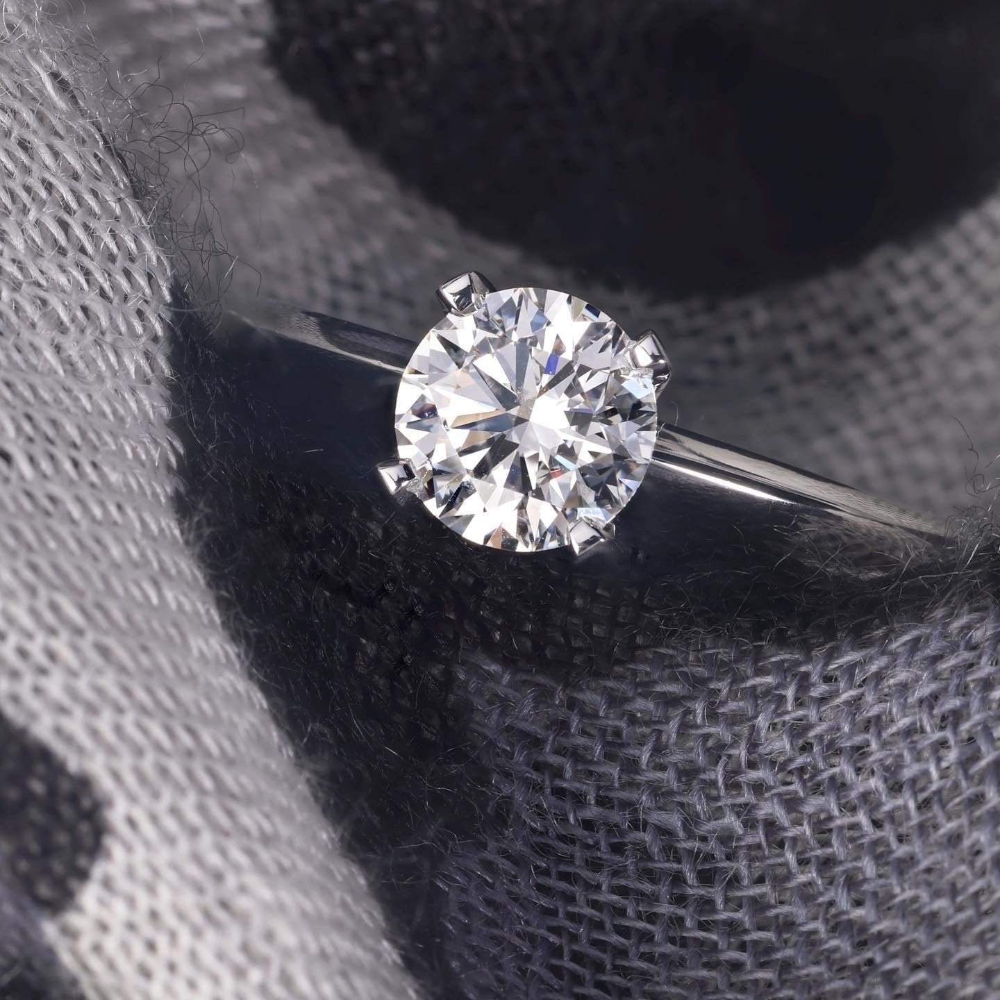 platinum Engagement Ring - PG-BI-097 - image 1