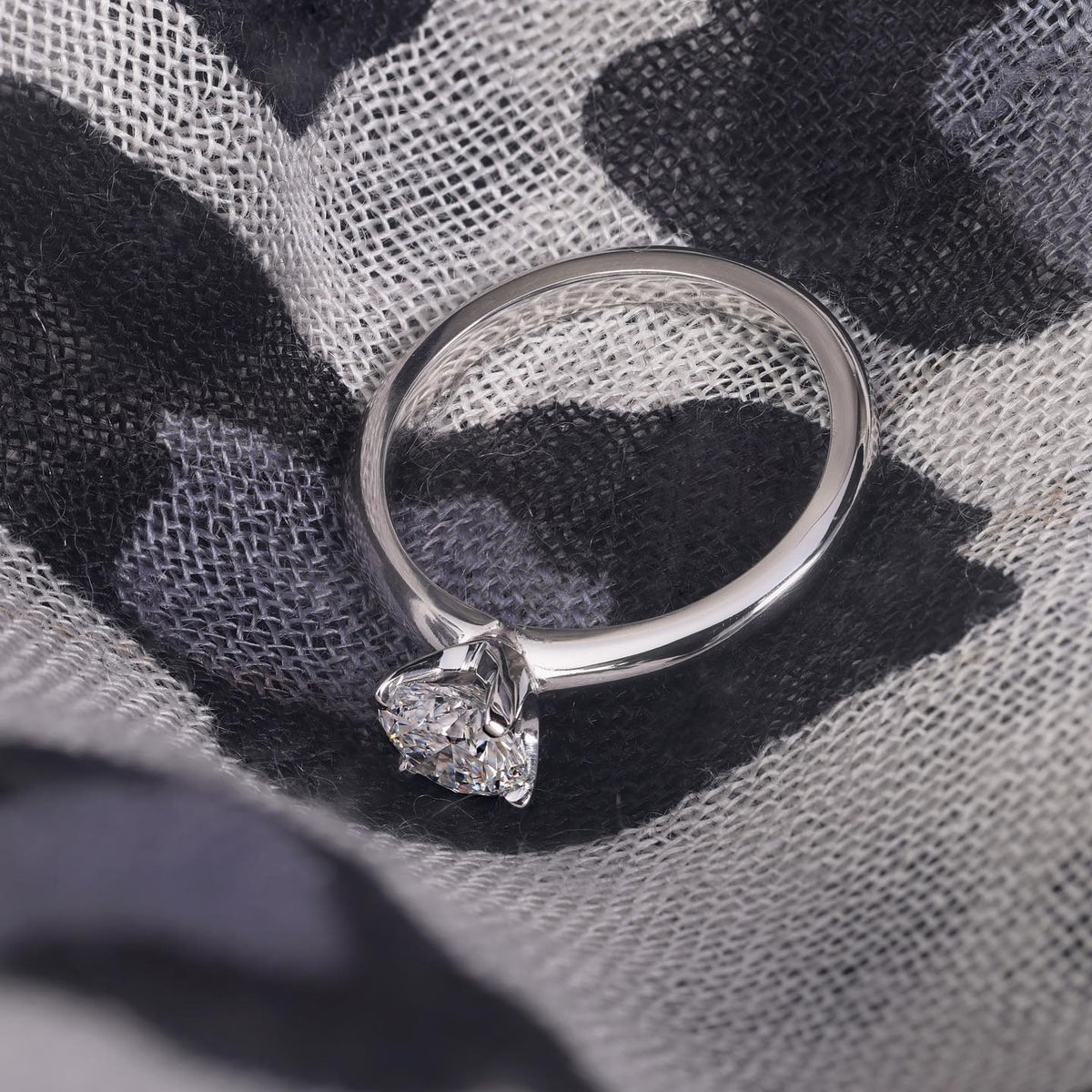 platinum Engagement Ring - PG-BI-097 - image 2