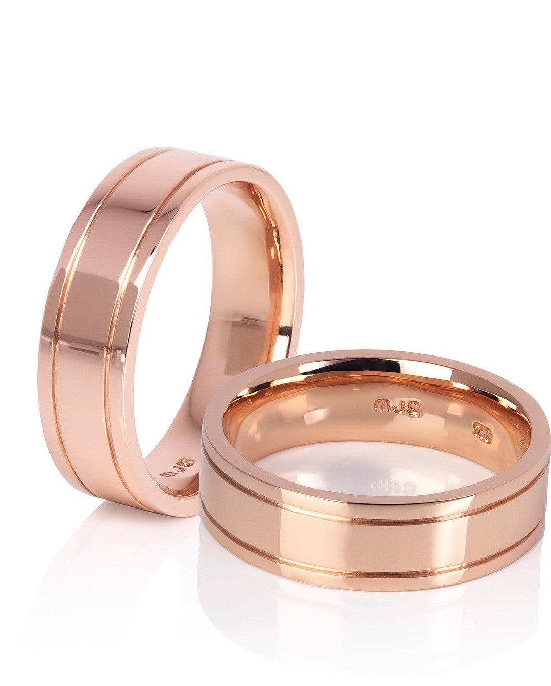 rose gold Wedding Band - PG-BI-100 - image 1
