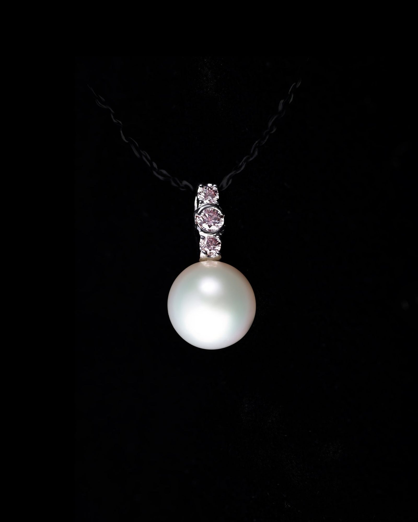 Argyle Pink Diamond and Pearl Pendant - PG-BI-115 - image 1