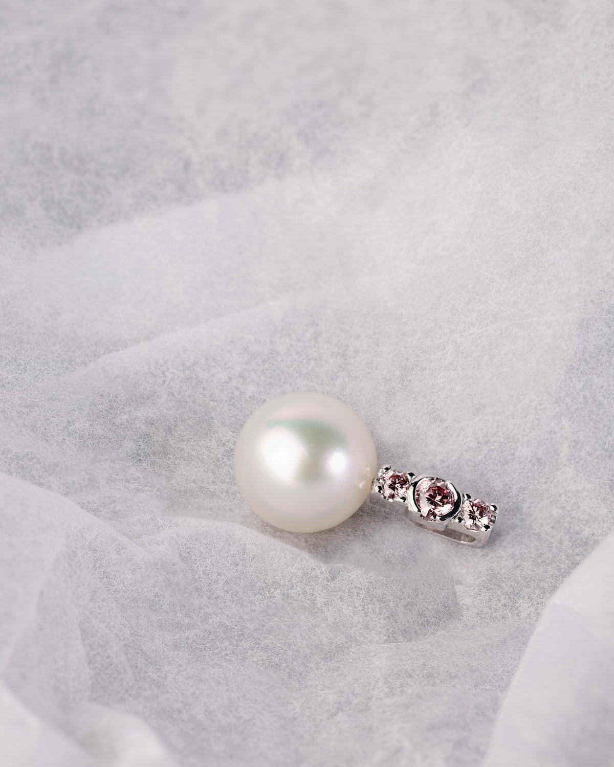 Argyle Pink Diamond and Pearl Pendant - PG-BI-115 - image 2