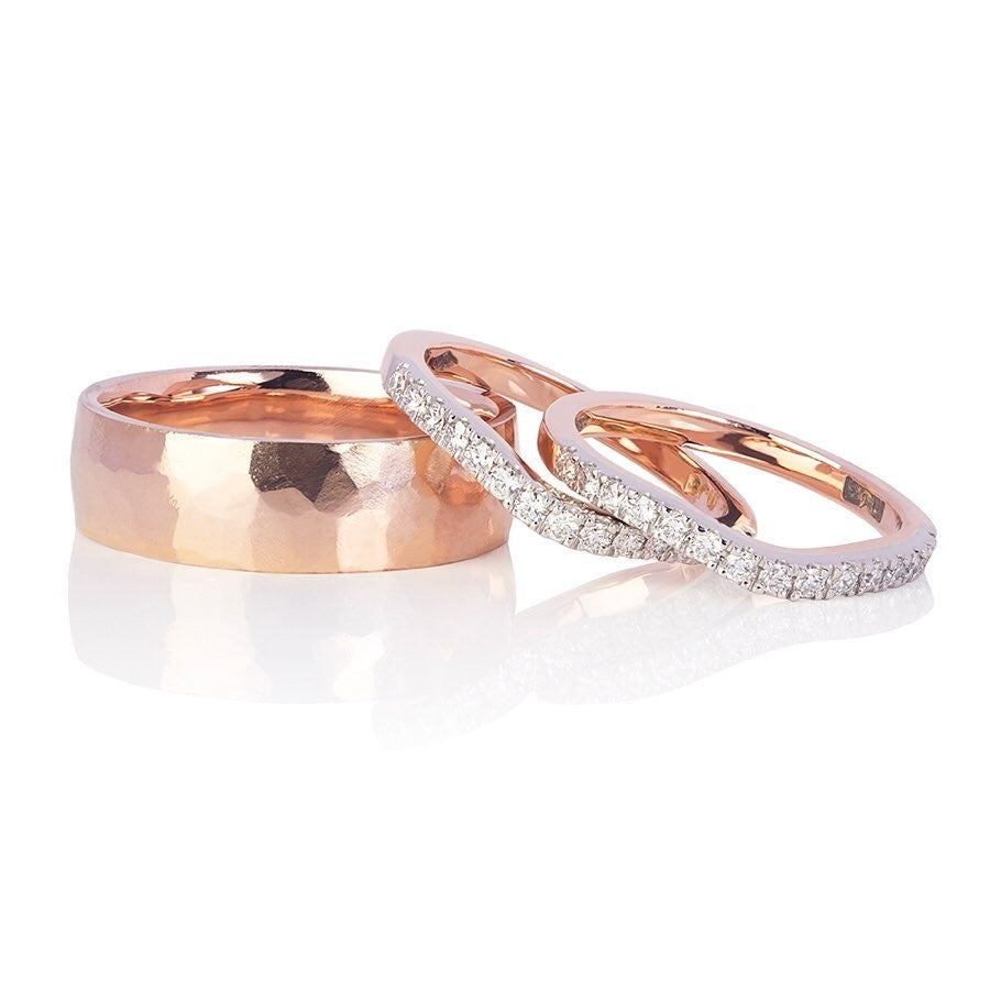 rose gold Engagement Ring - PG-BI-124 - image 1