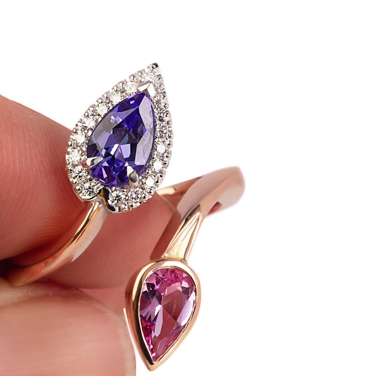 Sapphire & Tanzanite Ring - PG-BI-131 - image 1