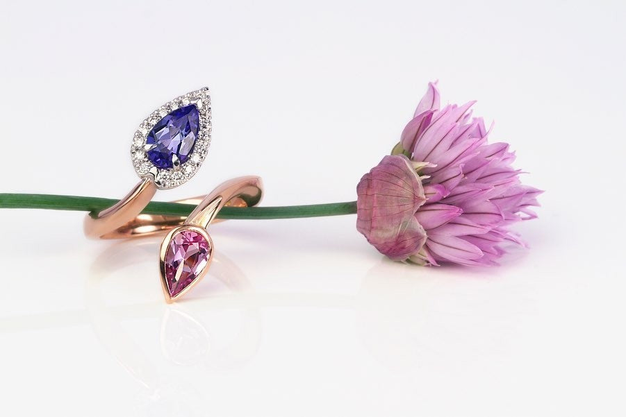 Sapphire & Tanzanite Ring - PG-BI-131 - image 2
