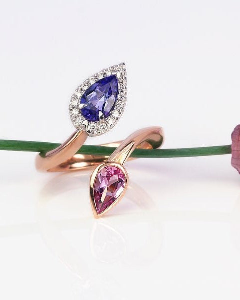 Sapphire & Tanzanite Ring - PG-BI-131 - image 1