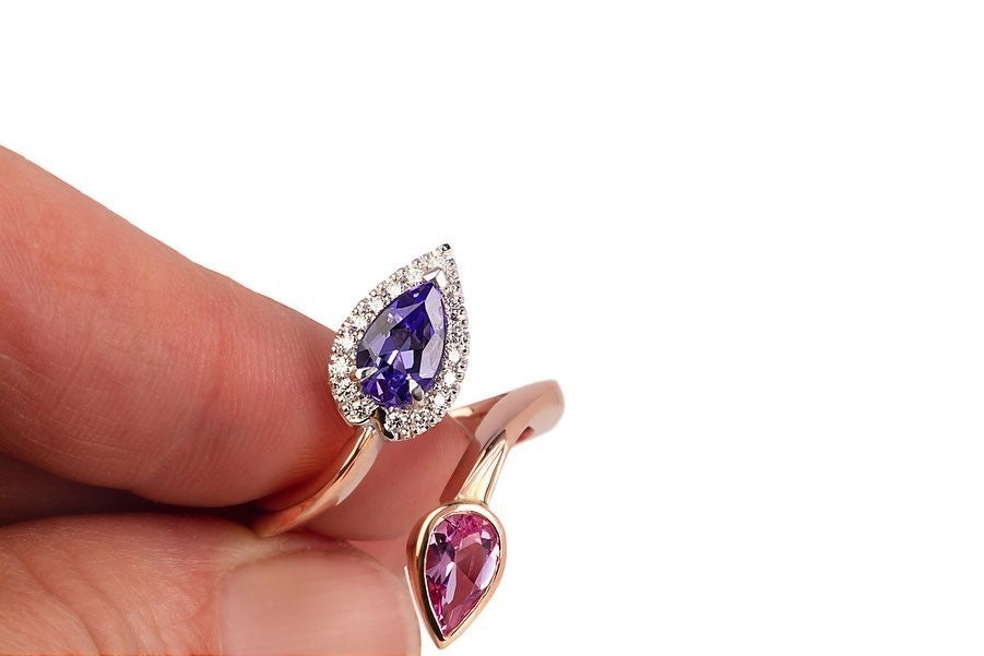Sapphire & Tanzanite Ring - PG-BI-131 - image 3