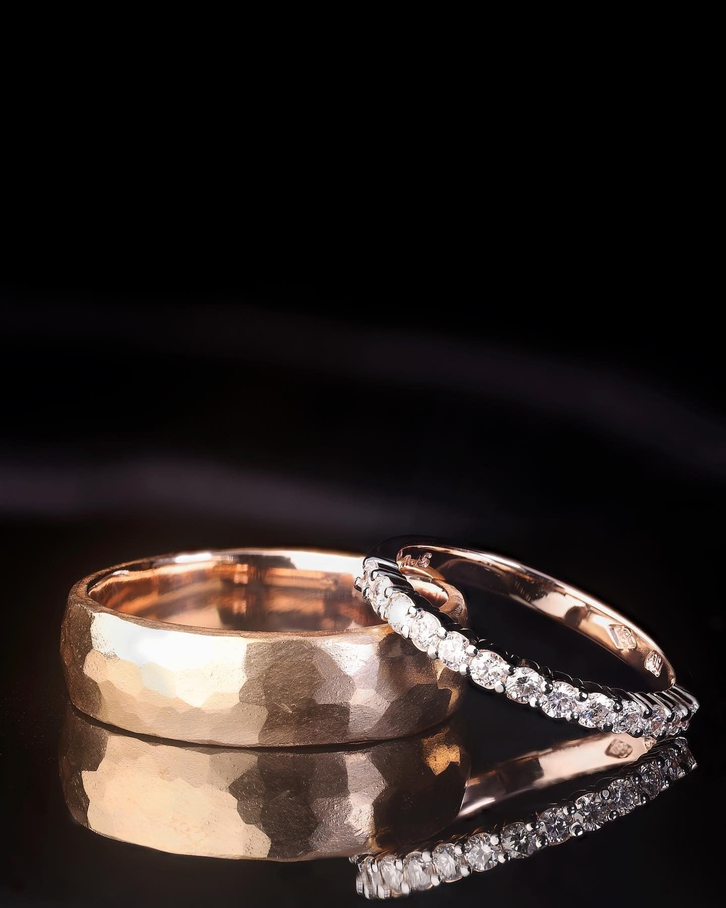 rose gold Engagement Ring - PG-BI-140 - image 1