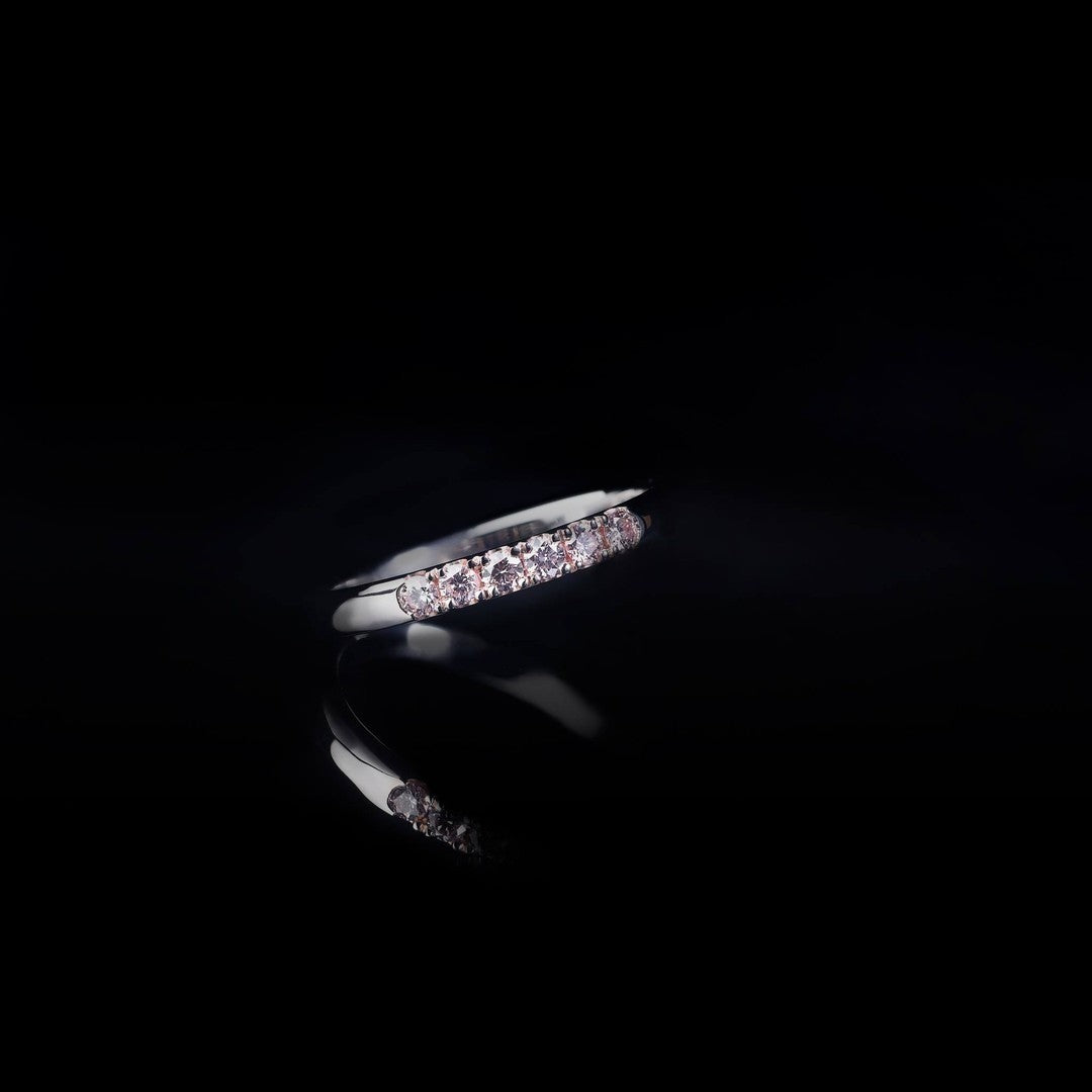 Argyle Pink Diamond Wedding Band - PG-BI-150 - image 1