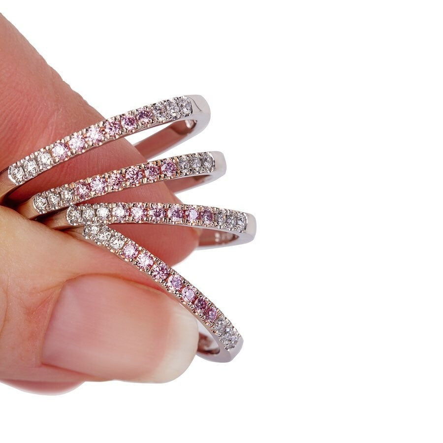 Argyle and white diamond Ring - PG-BI-152 - image 3