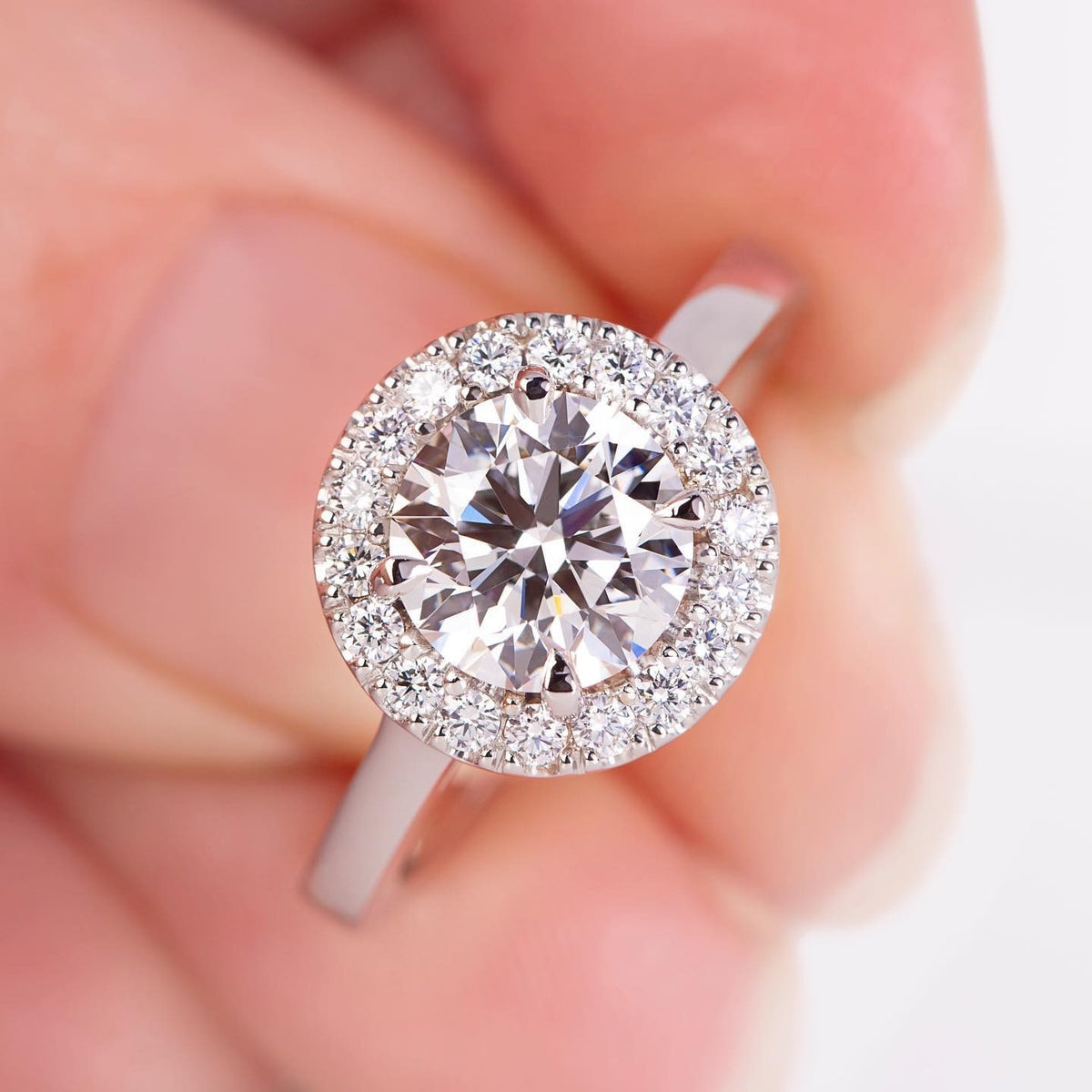 Diamond platinum Engagement Ring - PG-BI-157 - image 3