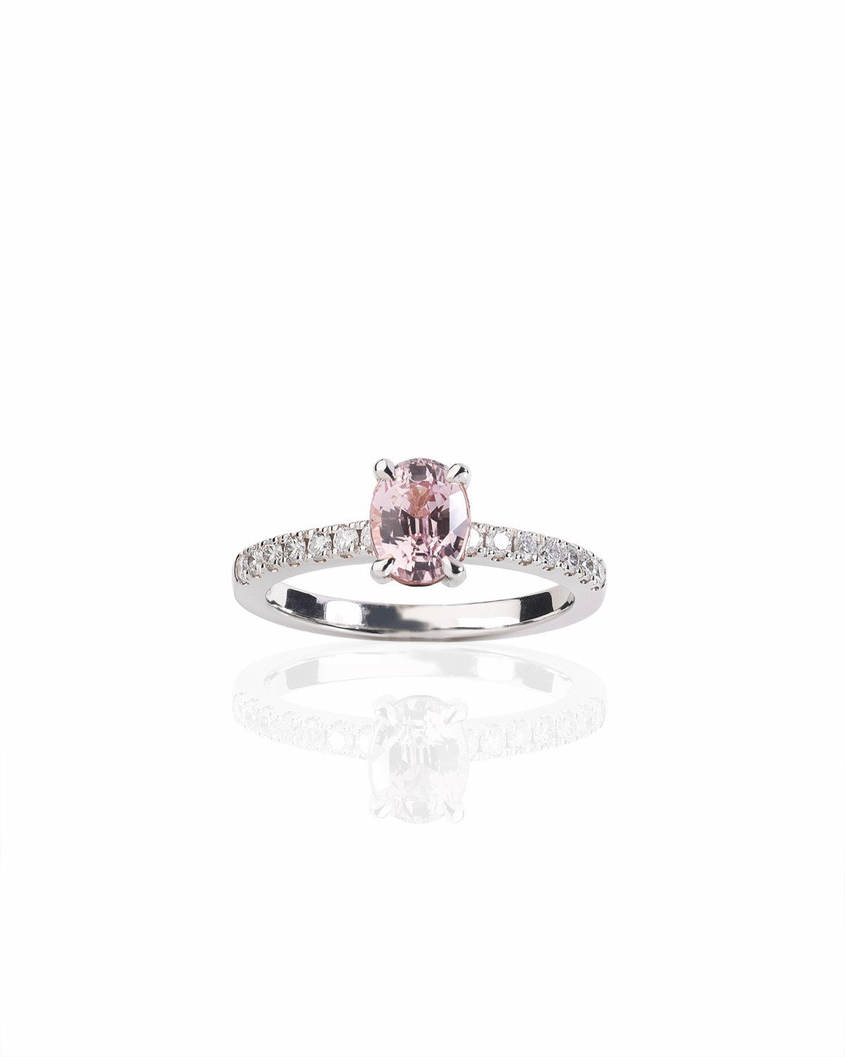 Sapphire platinum Engagement Ring - PG-BI-158 - image 1