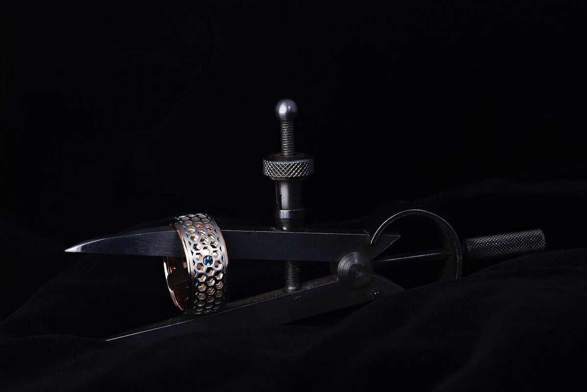 rose gold Wedding Band - PG-BI-170 - image 1