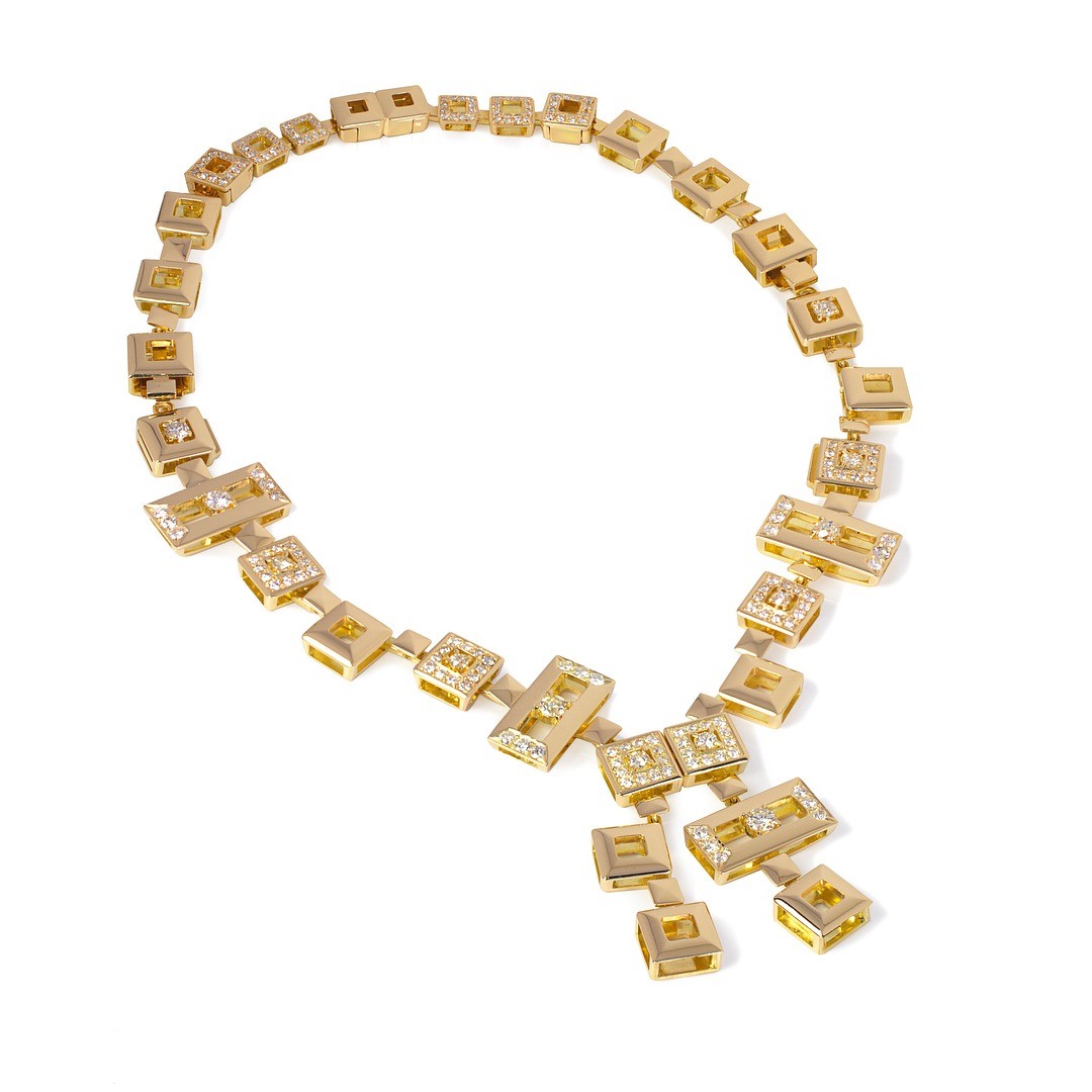 yellow gold Earrings - PG-BI-173 - image 1