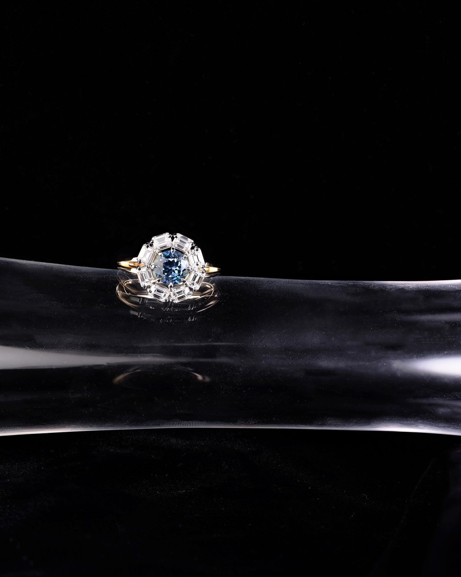 Aquamarine and Diamond Ring - PG-BI-193 - image 1