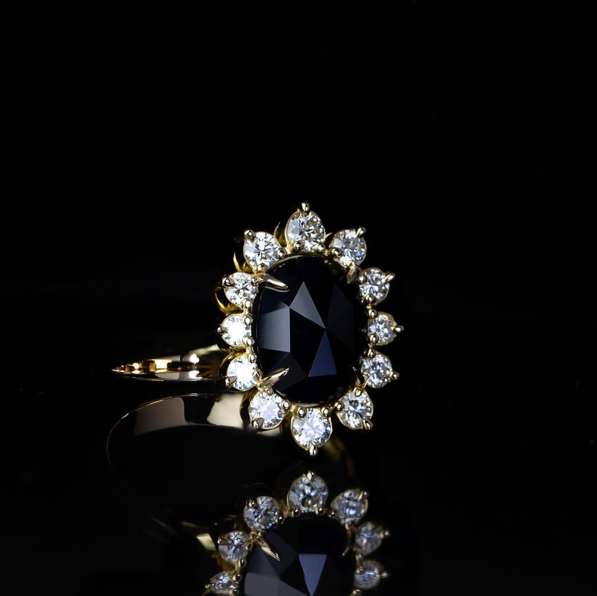 Diamond & Sapphire Engagement Ring - PG-BI-211 - image 2