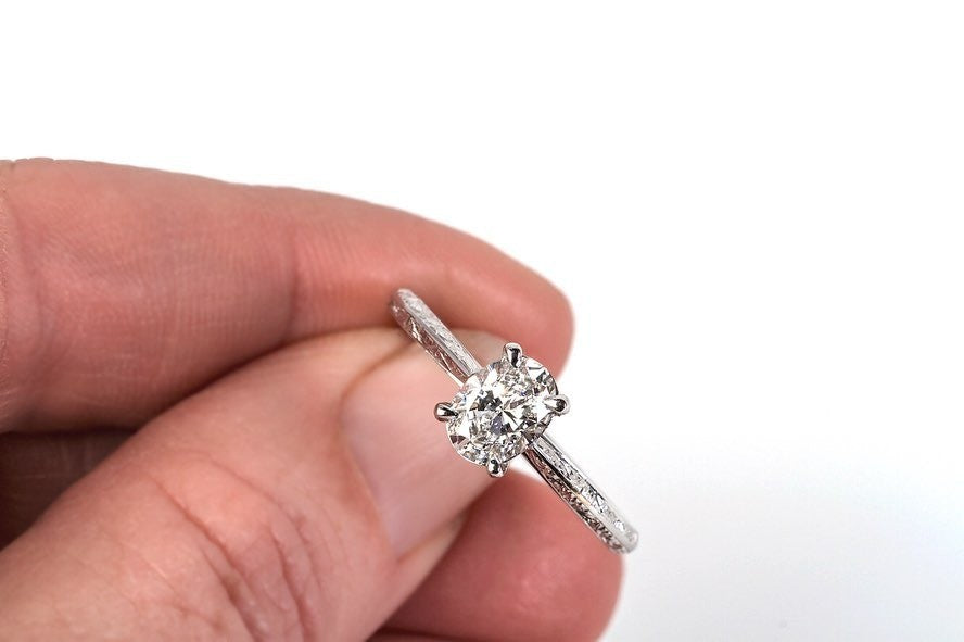 Diamond platinum Engagement Ring - PG-BI-213 - image 1