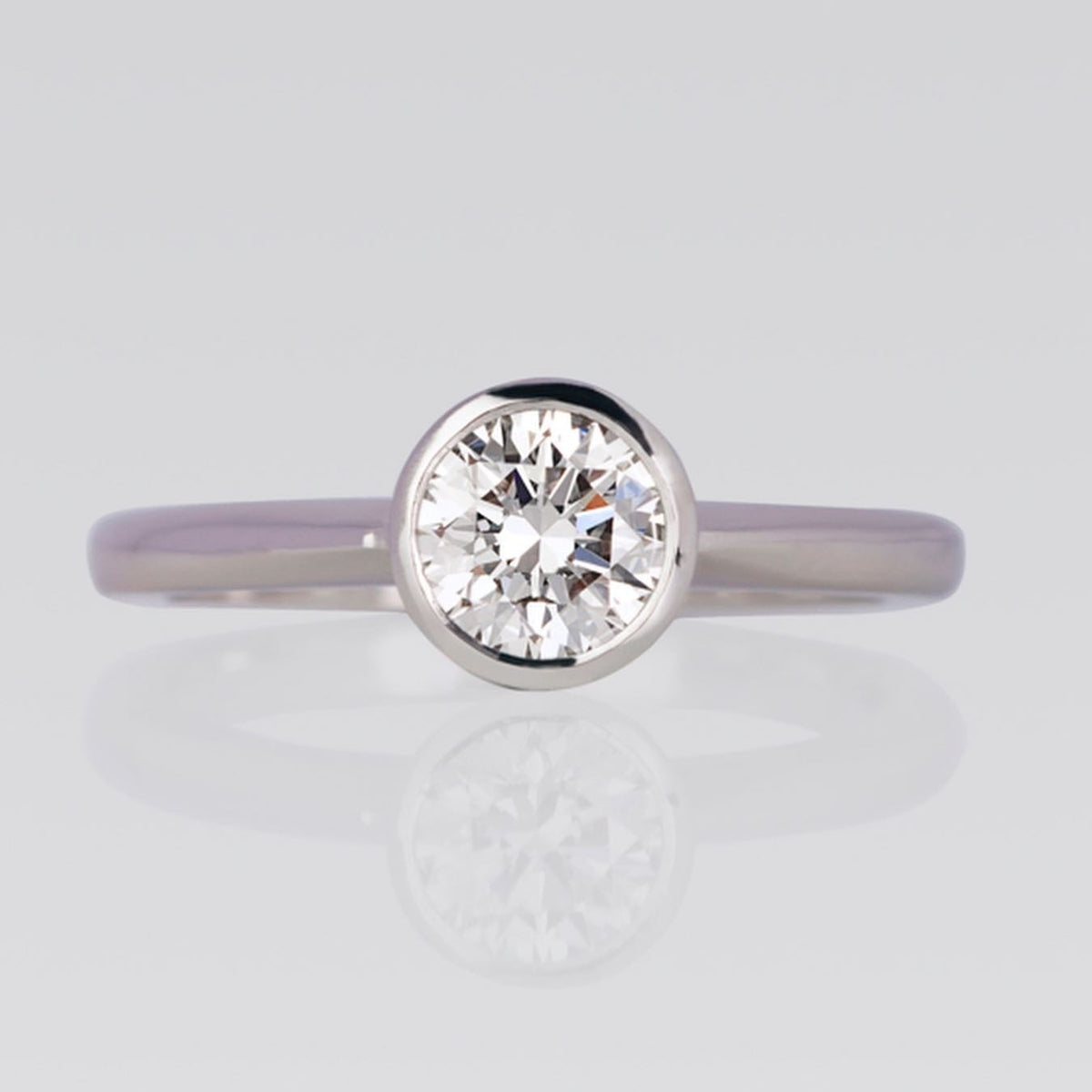 platinum Engagement Ring - PG-BI-214 - image 1