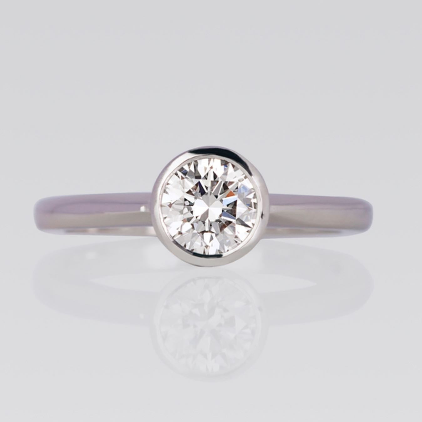 platinum Engagement Ring - PG-BI-214 - image 1