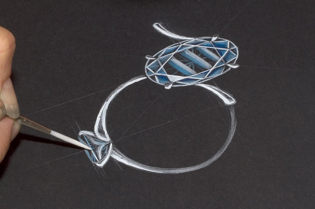 4.35ct Santa Maria blue Aquamarine for a clients special occasion Ring - PG-BI-221 - image 2