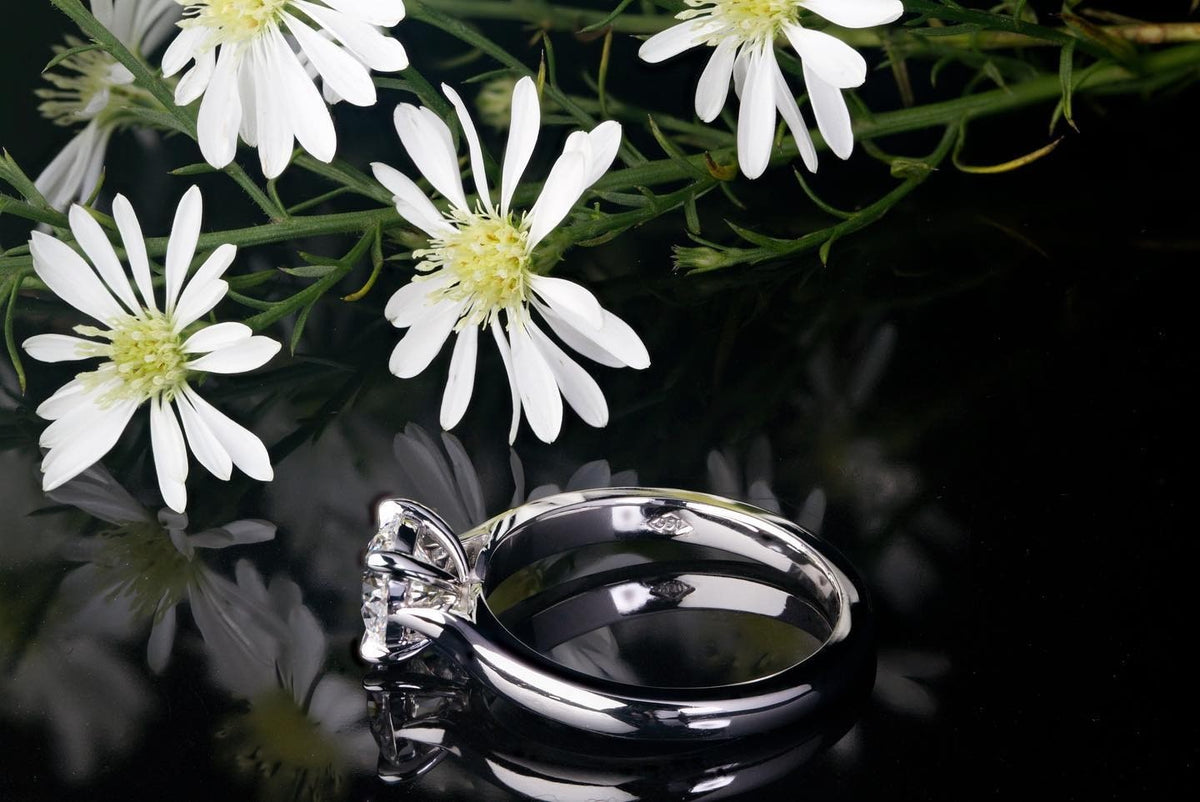 Diamond platinum Engagement Ring - PG-BI-225 - image 1