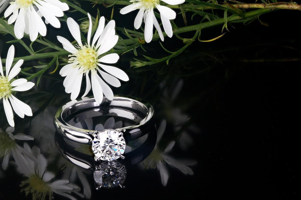 Diamond platinum Engagement Ring - PG-BI-225 - image 3