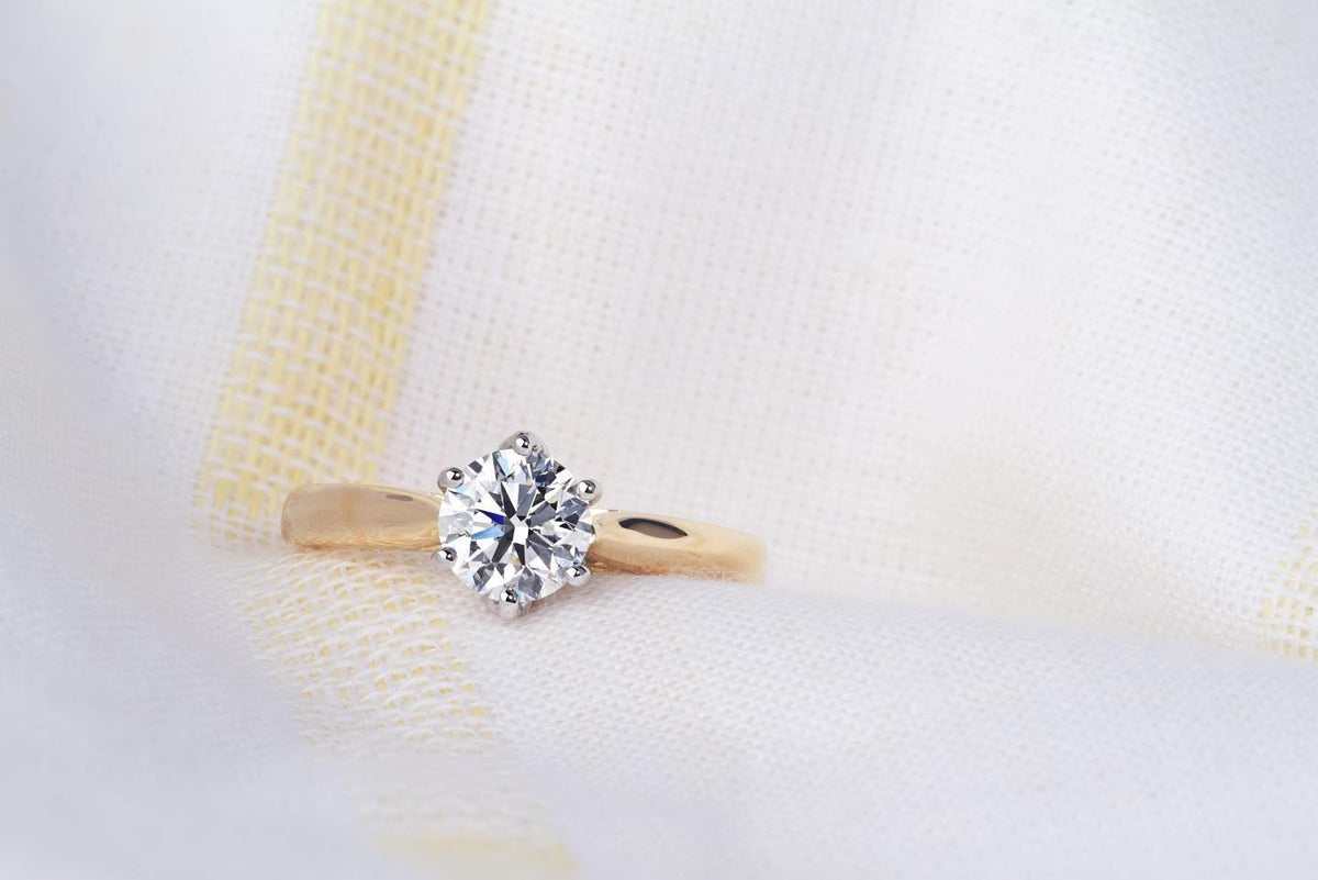 yellow gold Engagement Ring - PG-BI-228 - image 2