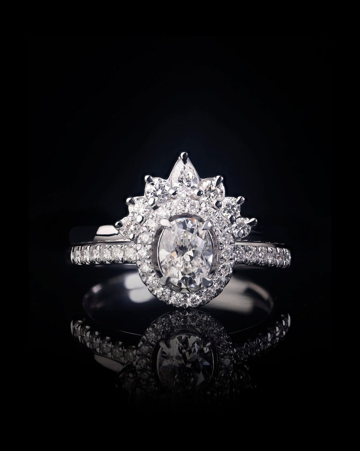 white gold Wedding Band - PG-BI-256 - image 2