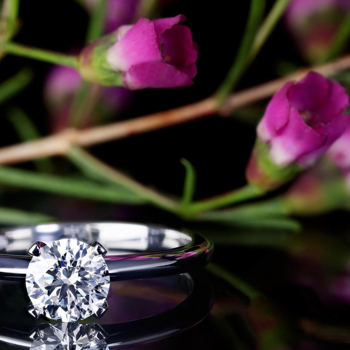 Diamond platinum Engagement Ring - PG-BI-257 - image 2
