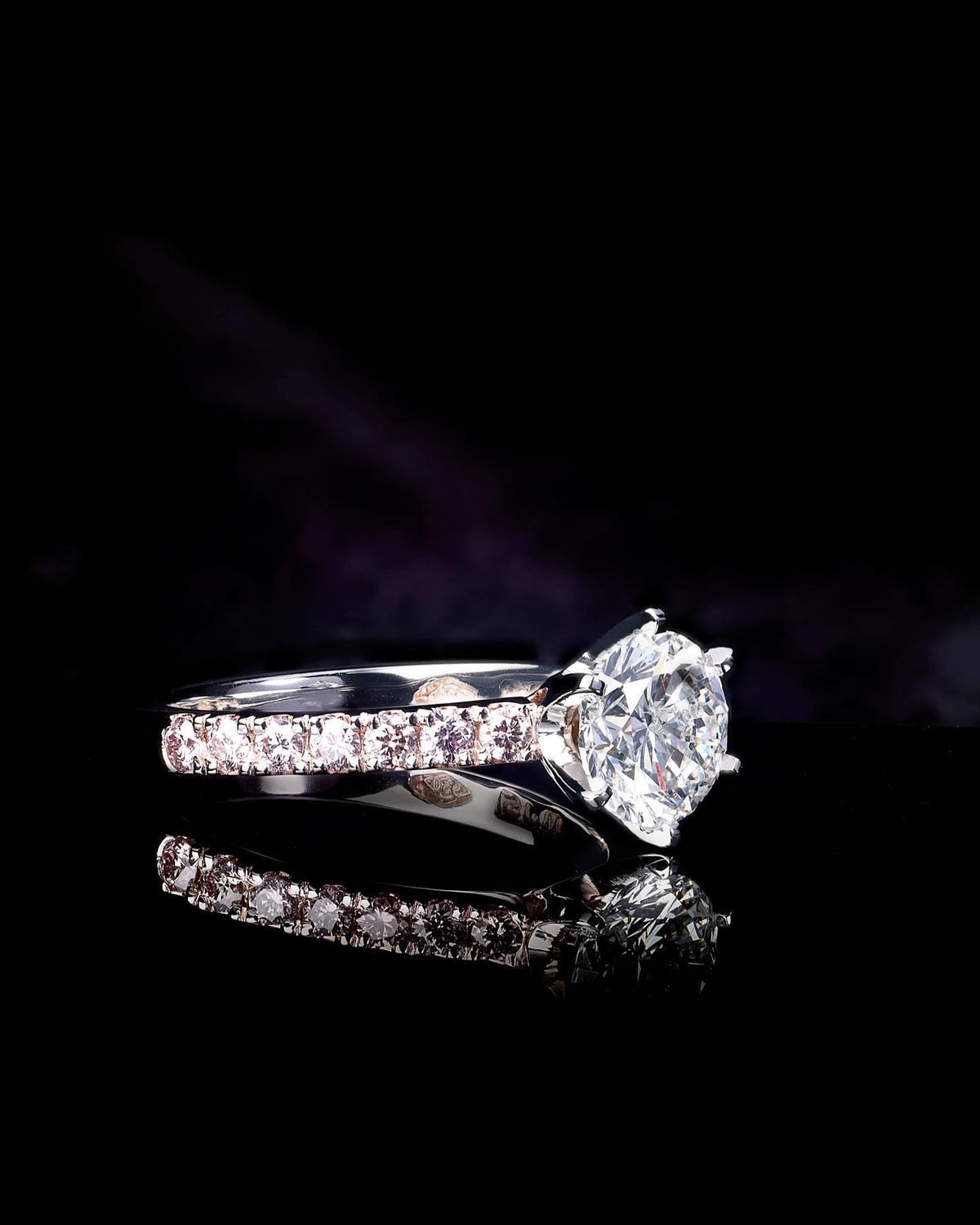 argyle pink diamond Engagement Ring - PG-BI-269 - image 1