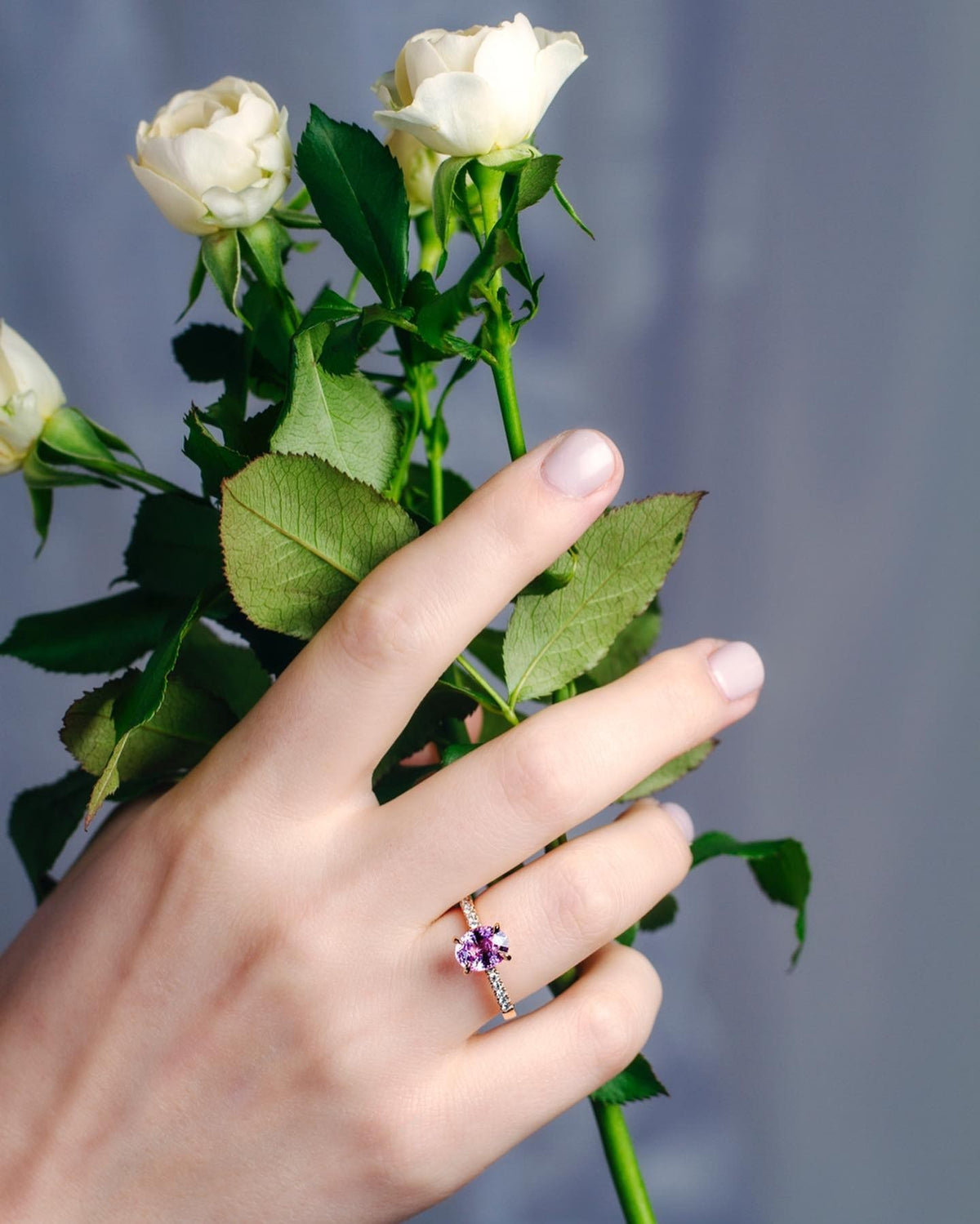 rose gold Engagement Ring - PG-BI-276 - image 1