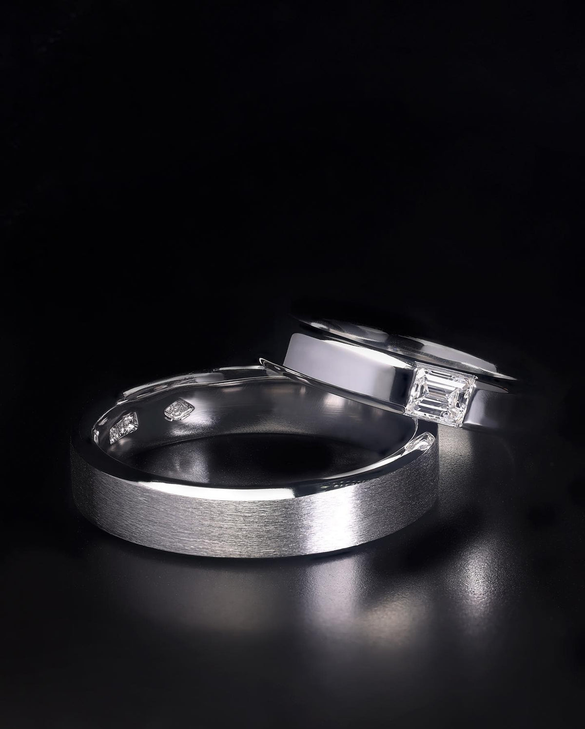 platinum Wedding Band - PG-BI-288 - image 2