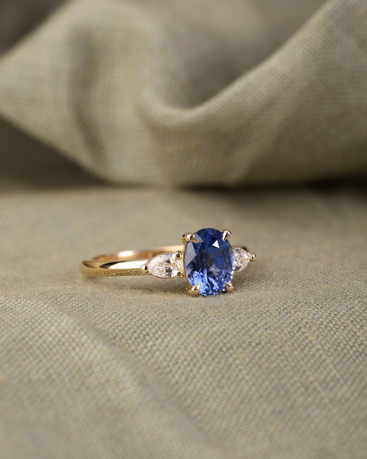 yellow gold Engagement Ring - PG-BI-294 - image 1
