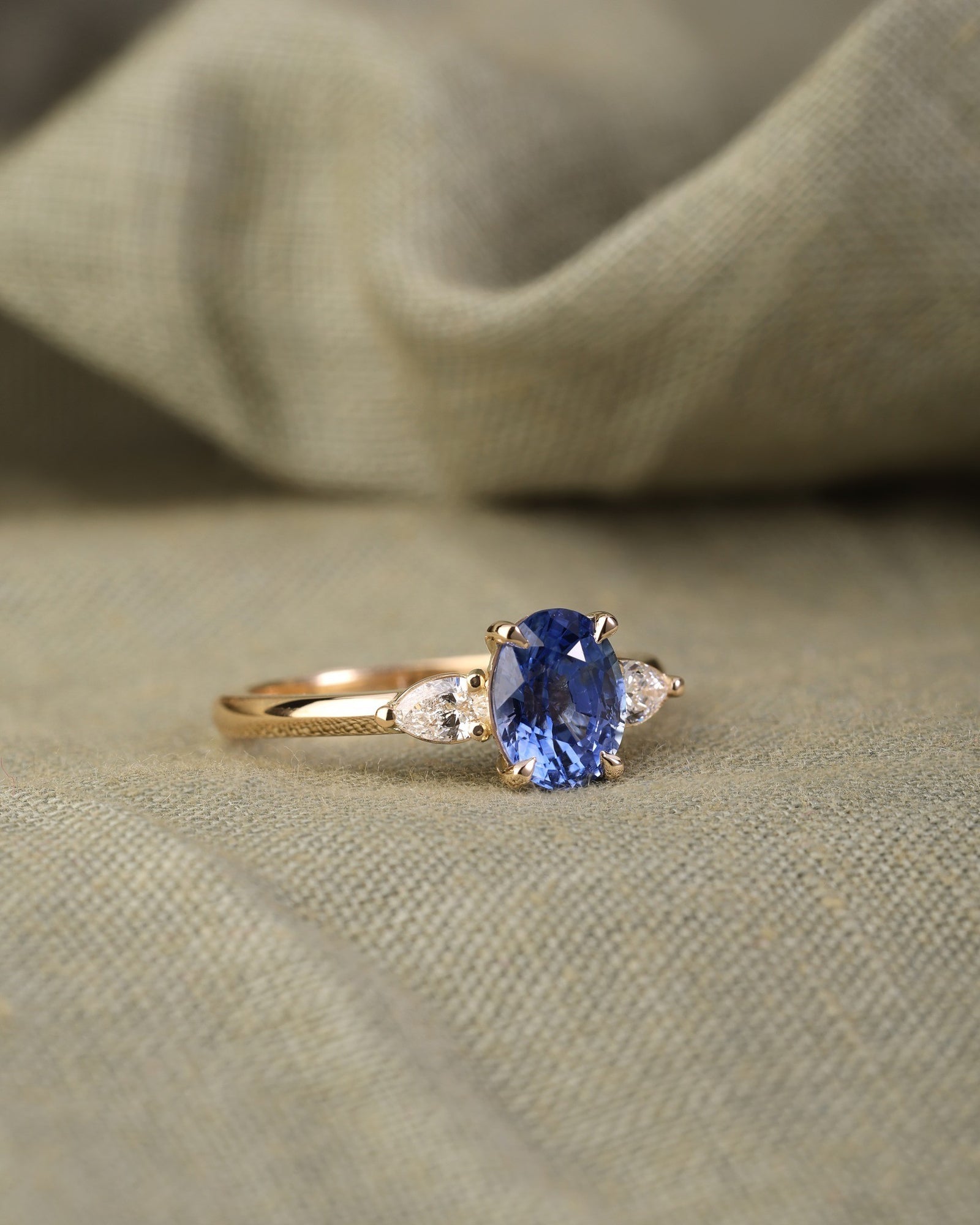 yellow gold Engagement Ring - PG-BI-294 - image 1