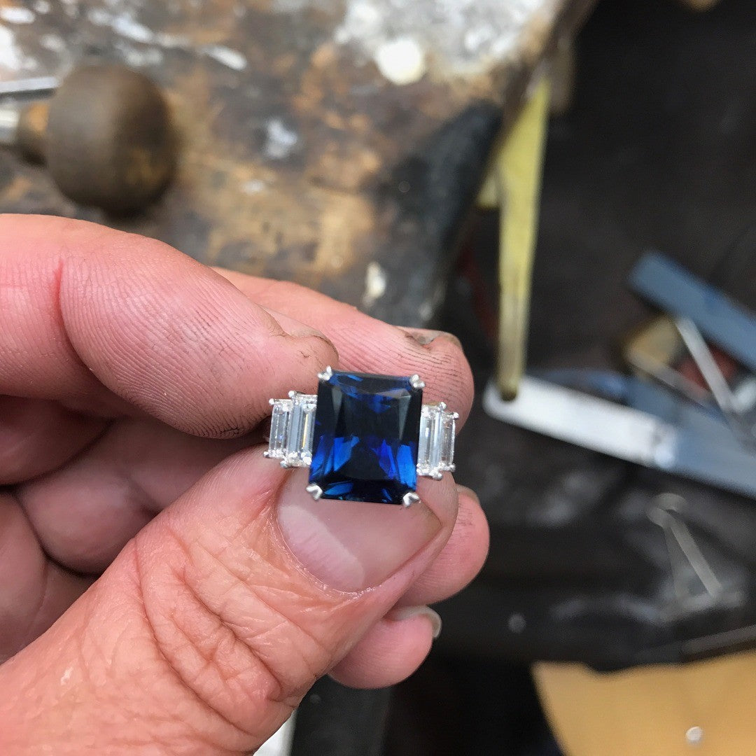 6ct this Australian Sapphire of Inverell origin left the studio today Jewellery - PG-BI-300 - image 1