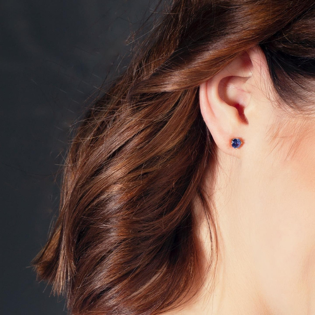 Ceylon sapphire Earrings - PG-BI-311 - image 1