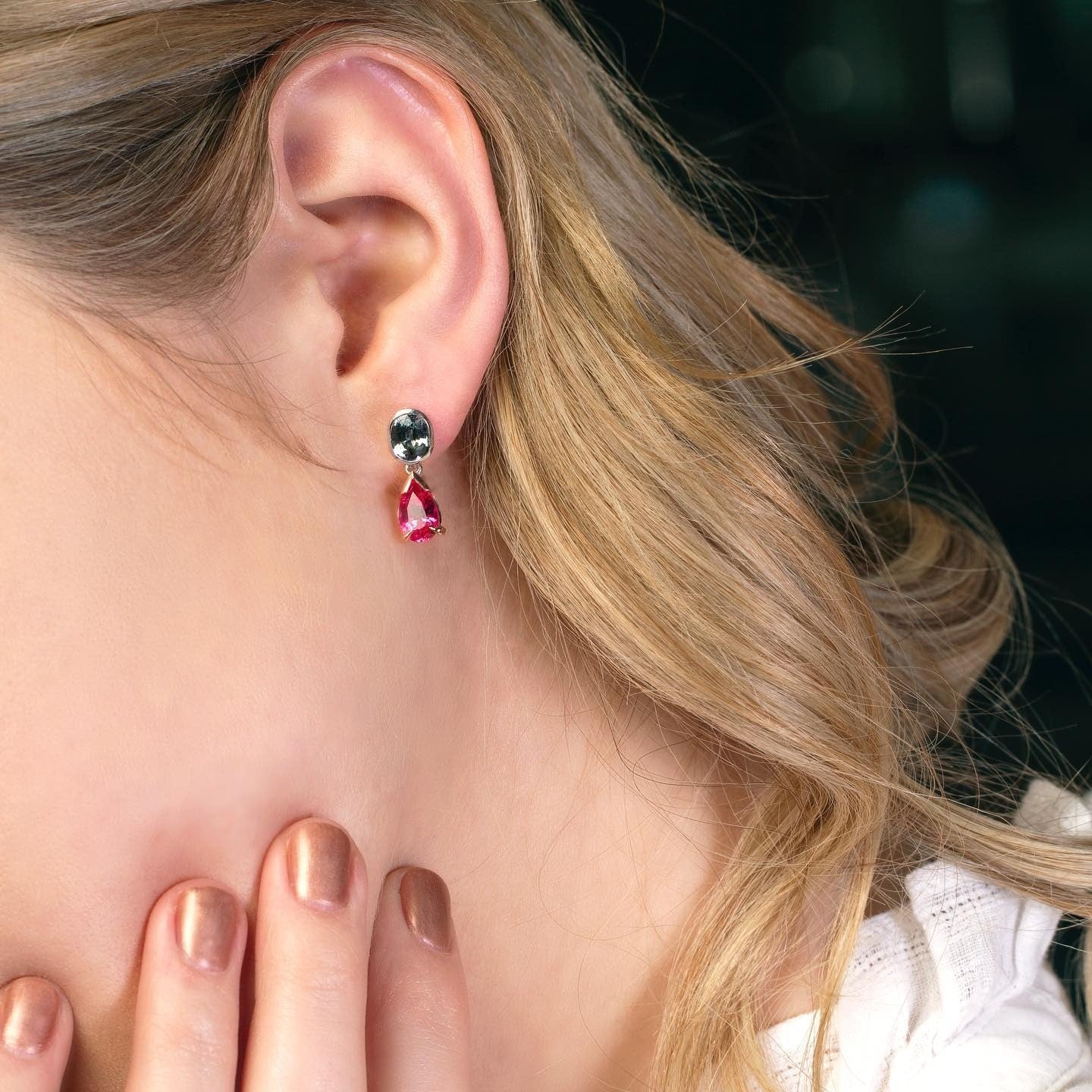 Spinel Earrings - PG-BI-335 - image 1