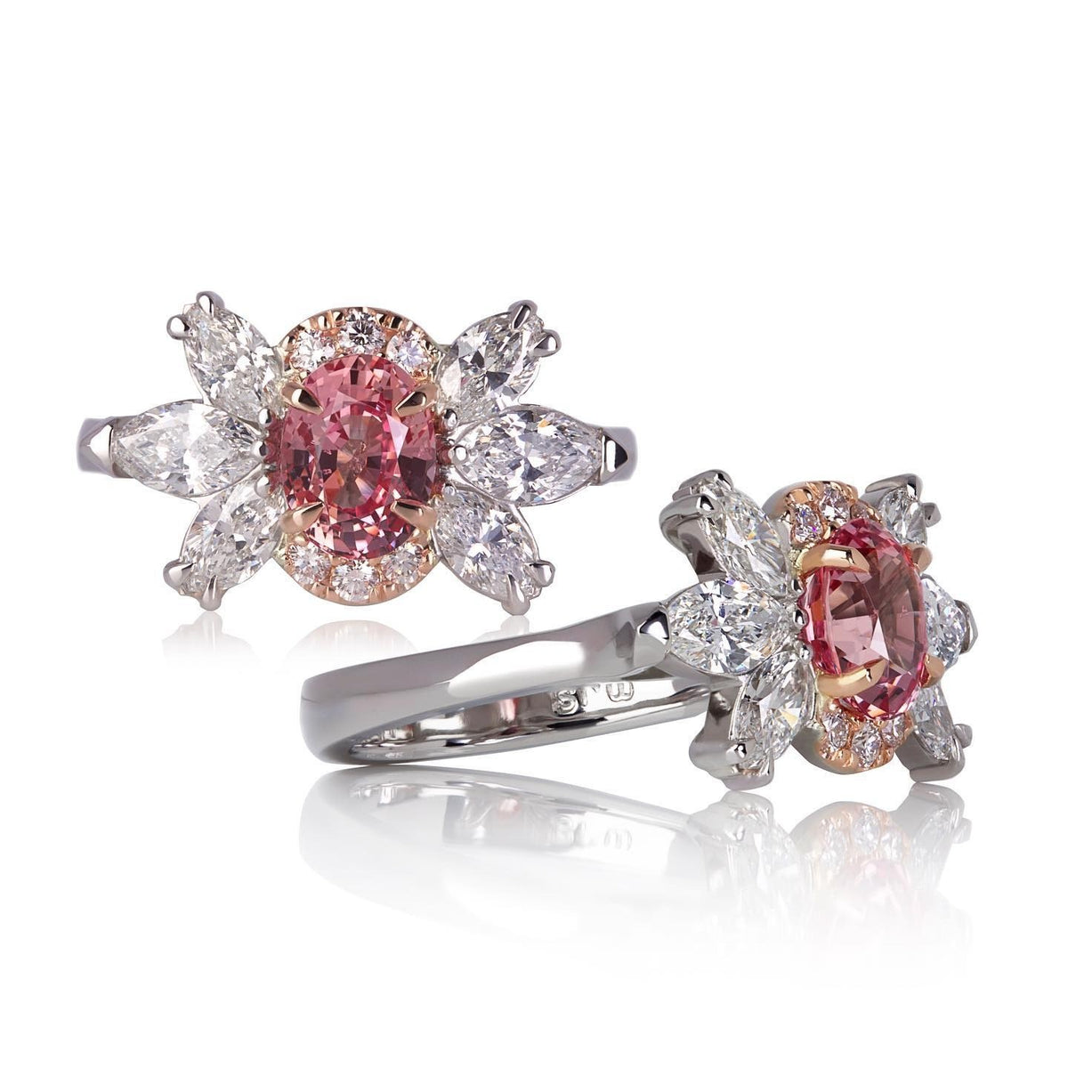 rose gold Engagement Ring - PG-BI-365 - image 1
