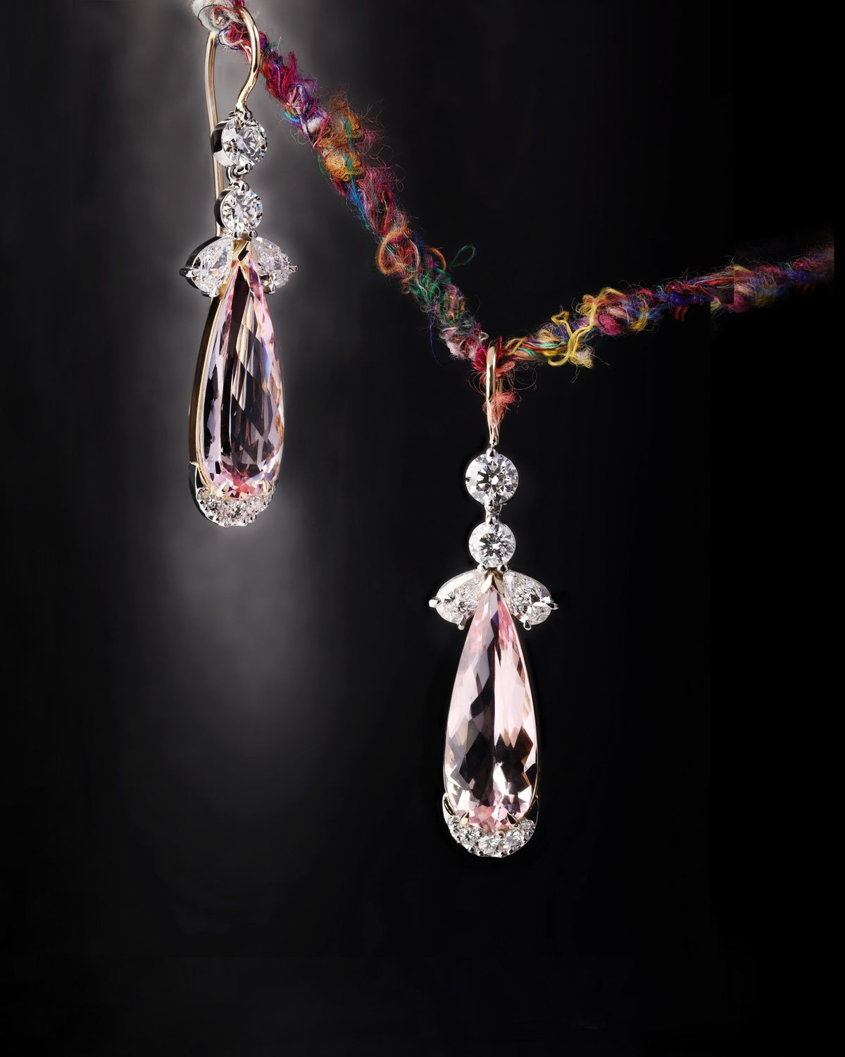 yellow gold Earrings - PG-BI-429 - image 1
