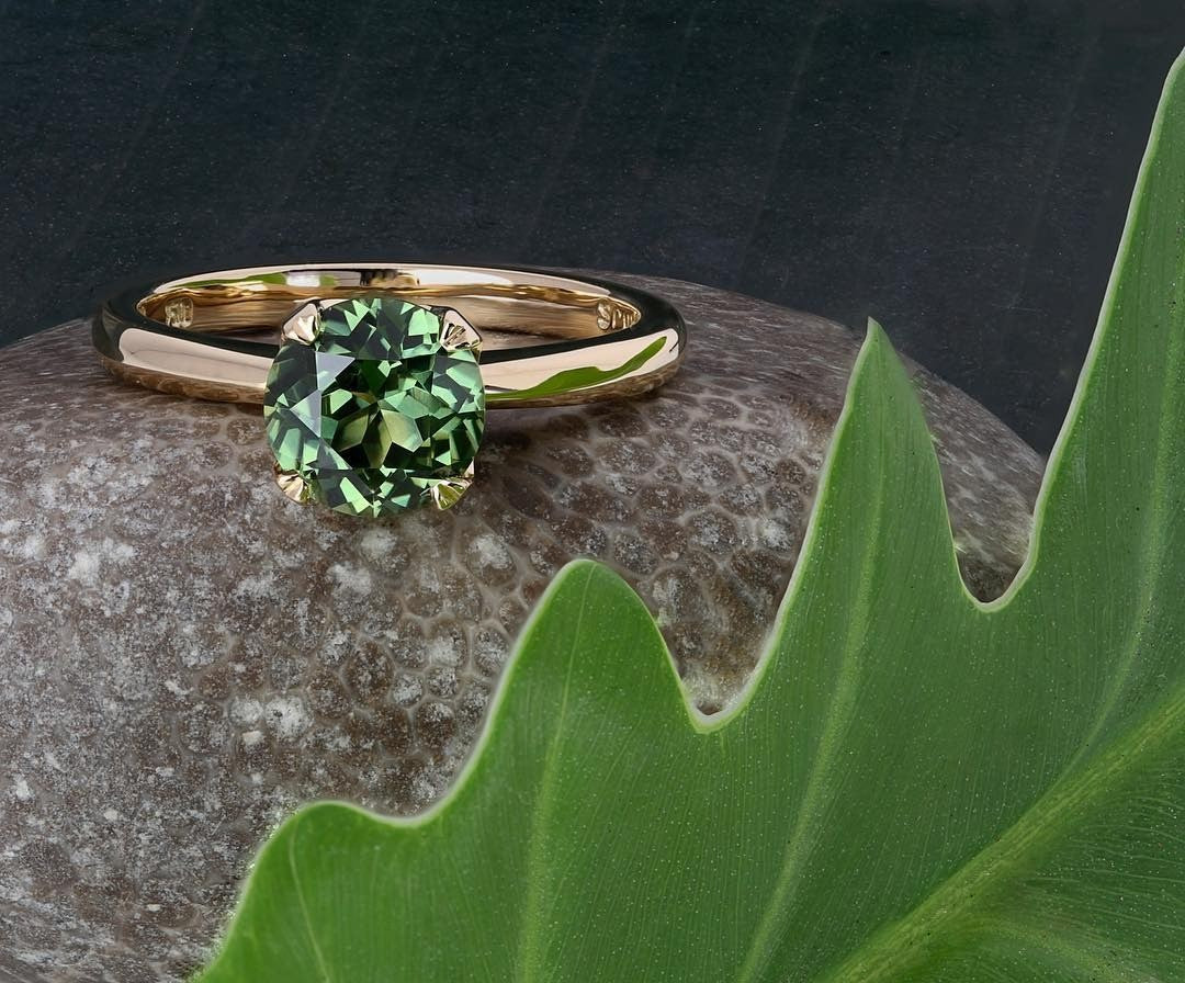 Queensland sapphire Engagement Ring - PG-BI-438 - image 1