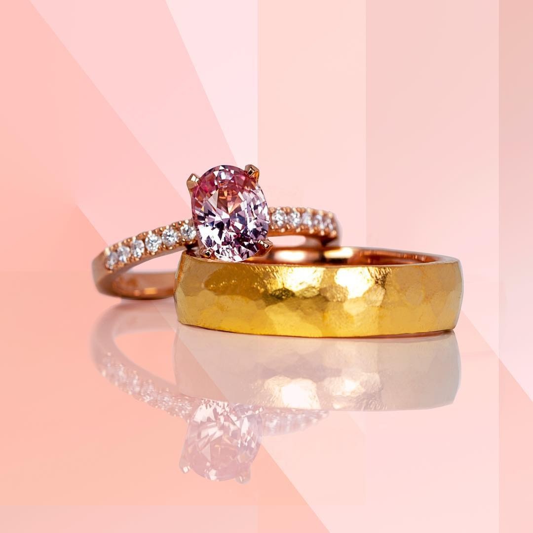 rose gold Engagement Ring - PG-BI-451 - image 1