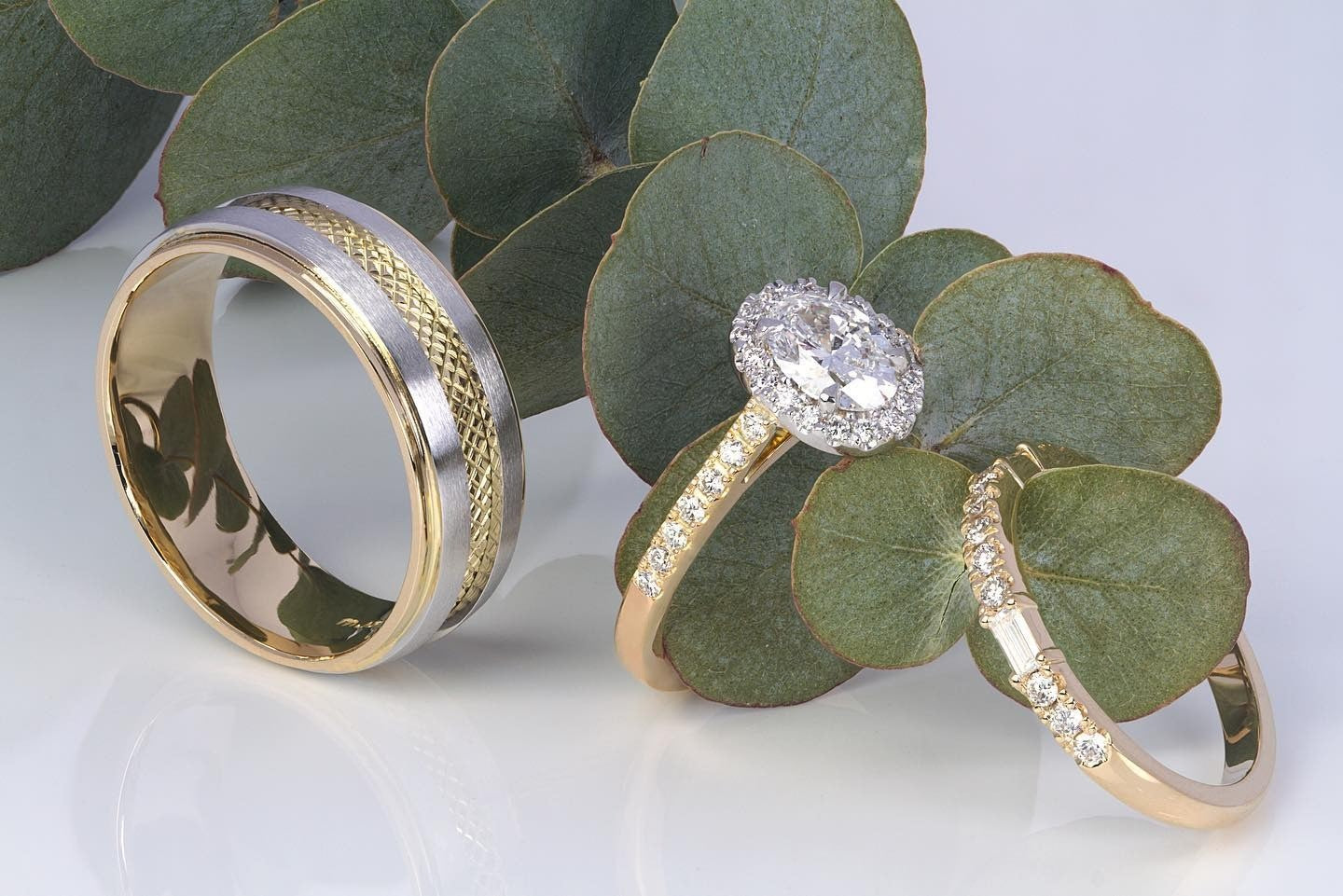 yellow gold Wedding Band - PG-BI-510 - image 1