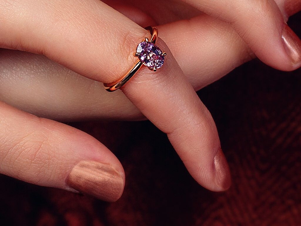 Rose gold Engagement Ring - PG-BI-512 - image 1