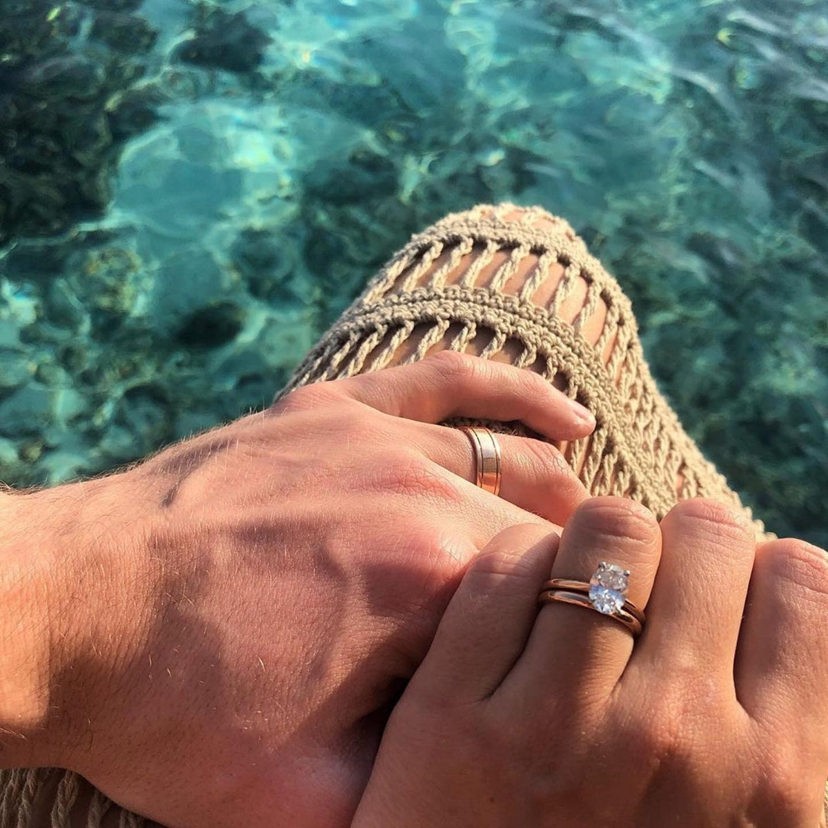 rose gold Engagement Ring - PG-BI-527 - image 1