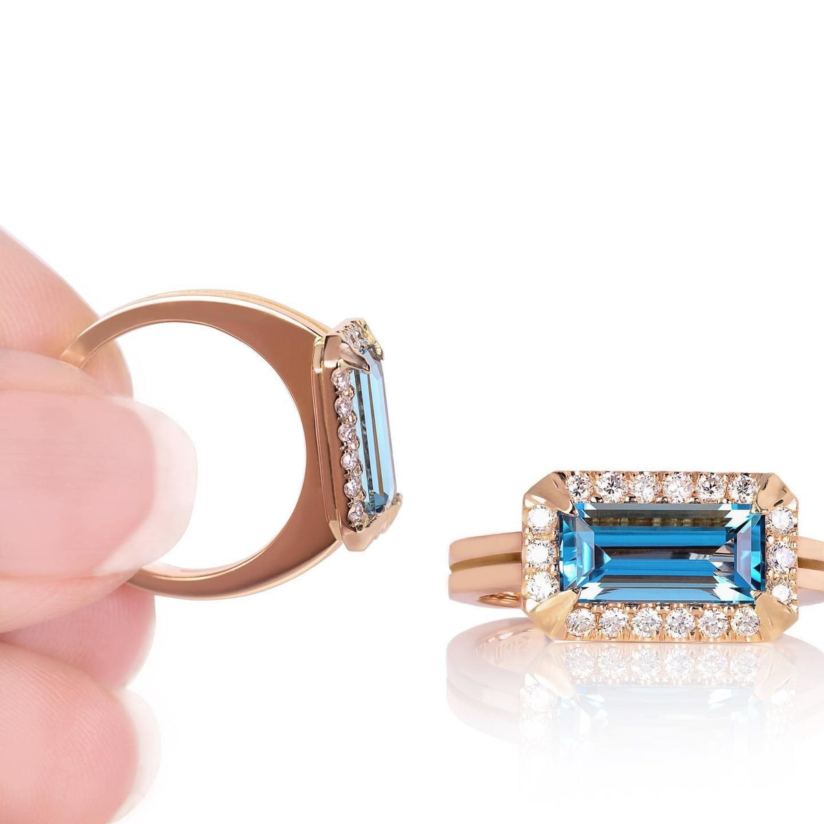 rose gold Ring - PG-BI-528 - image 1
